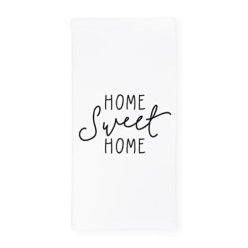 The Cotton & Canvas Co. Home Sweet Home Soft and Absorbent Kitchen Tea Towel, Flour Sack Towel and Dish Cloth