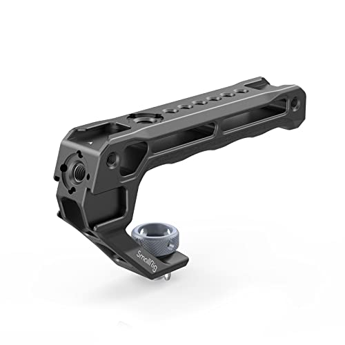 SmallRig Top Handle with 3/8'-16 Locating Pins for ARRI Grip for Camera Cage, Universal Video Rig with 5 Cold Shoe Adapters to Mount DSLR Camera with Microphone/LED Light/Monitor - 3765