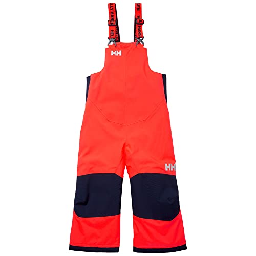 Helly Hansen Kids Rider 2 Insulated Waterproof Windproof Breathable Bib Ski Pants, 247 Neon Coral, 6