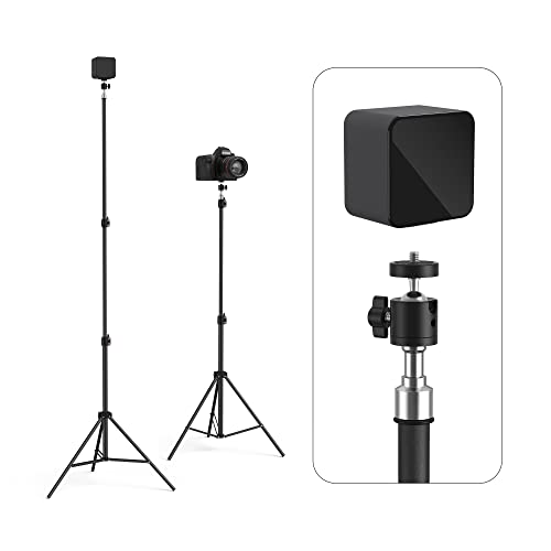 KIWI design VR Tripod Stand for Base Station HTC Vive/Valve Index/Rift Sensor Stand Aluminum Alloy VR Base Station Stand Accessories with Articulating Ball Heads(2 Pack, Base Station Not Included)