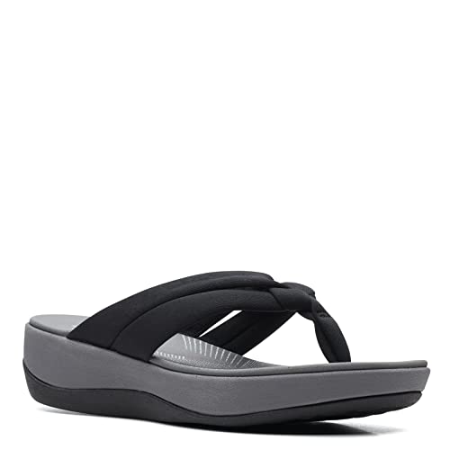 Clarks Women's Arla Kaylie Flip-Flop, Black, 8