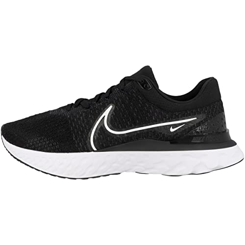 Nike Mens React Infinity Run FK 3 Gym Fitness Running Shoes B/W 10 Medium (D) Black/White