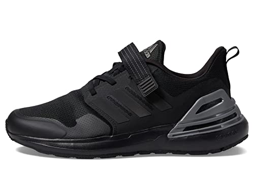 adidas RapidaSport Running Shoe, Black/Black/Black (Elastic), 4 US Unisex Big Kid