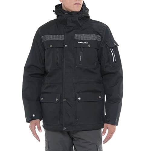 Arctix Men's Performance Tundra Jacket With Added Visibility, Black, Large