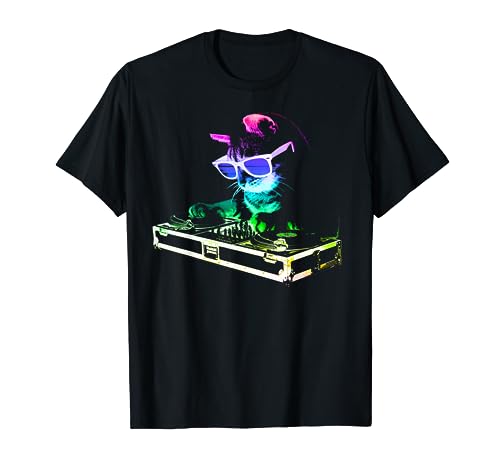 HOUSE CAT (Rainbow DJ Cat Kitty) T-Shirt