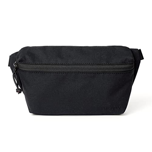 Moment 1L Sling & Fanny Pack - Durable, Weatherproof, and Travel Friendly Waist Bag, Adjustable and Expandable, in Black