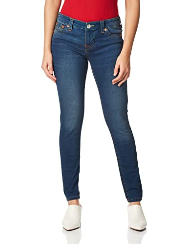 True Religion Women's Halle Mid Rise Super Skinny Fit Jean, Dreamcatcher, 30