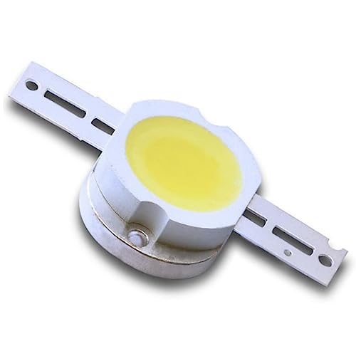 LEDGUHON 5W Cob LED Chip White Super Bright Light Emitter Components Diode Replacement Lamp Bead DIY Light (6000K-6500K,420Lm-480Lm)