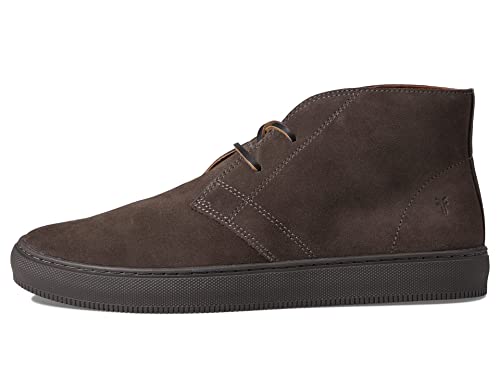 Frye Astor Midlace Chukka Boots for Men Crafted from Premium Italian Leather with Rubber Outsole, Classic Lace to Toe, Padded Tongue and Collar for Comfort, Charcoal - 8M
