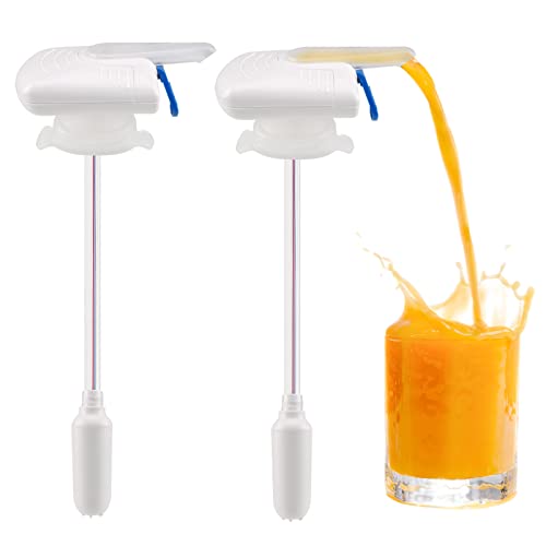 2Pack Automatic Drink Dispenser, Milk Dispenser for Fridge Gallon, Milk Gallon Dispenser, Can Prevent Milk Juice Beer Spill Proof, Suitable for Outdoor and Home Kitchens