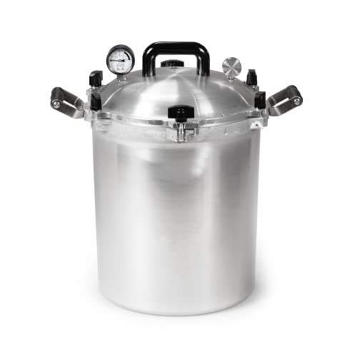 All American 1930: 30qt Pressure Cooker/Canner (The 930) - Exclusive Metal-to-Metal Sealing System - Easy to Open & Close - Suitable for Gas or Electric Stoves - Made in the USA