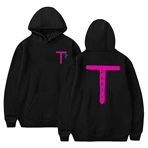 Daz Games T-Party Merch Hoodies Long Sleeve Women Men Hooded Sweatshirt Cosplay Clothes (WP10760-black,XS)