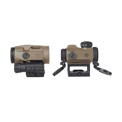 SIG SAUER Romeo-MSR FDE Compact Red Dot Sight and Juliet3 Micro Ultra-Compact Lightweight Waterproof Magnifier Combo Kit (SORJ72011)