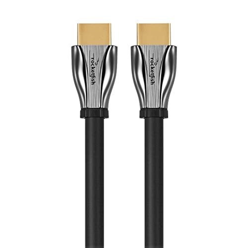 Rocketfish 8K Ultra High-Speed HDMI 2.1 Certified Cable - Premium Speed HDMI Cable Supports Dolby TrueHD & More - HDMI Certified Cable for Superior Resolution & Sound Quality - 4'