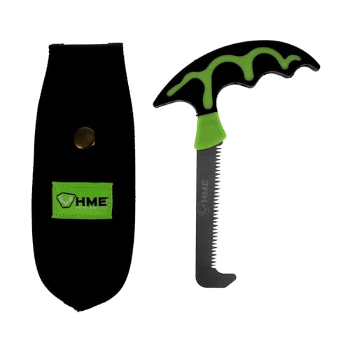 HME Hunting Compact Fixed Stainless Steel Bone Saw with Scabbard