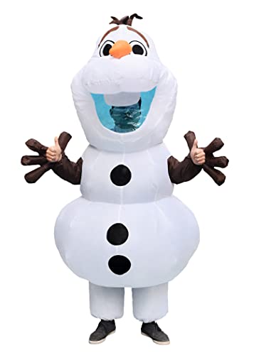 DABOUR Inflatable Olaf Costume Adult Size Men Women Blow Up Snowman Fancy Dress for Halloween Party