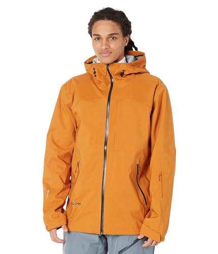 Flylow Men's Malone Jacket Waterproof Breahthable Softshell Ski and Snowboard Coat - Jupiter - Medium
