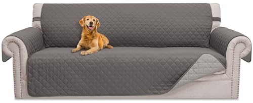 HOMERILLA Sofa Cover Couch Cover for Dogs Washable Pet Couch Covers for Sofa Dog Couch Cover Protector Sofa Covers for 3 Cushion Couch (68', Gray/Light Gray)