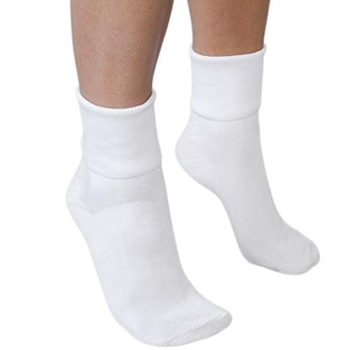 Buster Brown White Cotton Socks - Fits Shoe Sizes 9.5-10.5