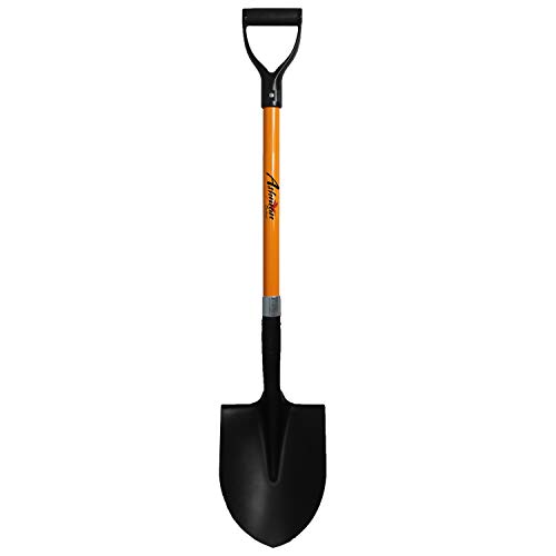 Ashman Heavy-Duty Digging Shovel (1 Pack) 41-Inch with Trenching Blade and Comfortable Handle - Ideal for Garden, Landscaping, Construction, and Masonry - Perfect for Digging Soil, Dirt, and Gravel.