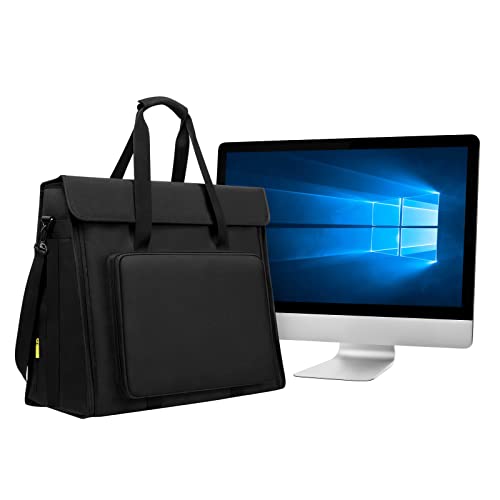 GBOLE monitor Carry Tote Bag Compatible with iMac All-in-One monitor Desktop Computer Bag Travel Storage Bag Carrying Bag (27-32 inch bag)