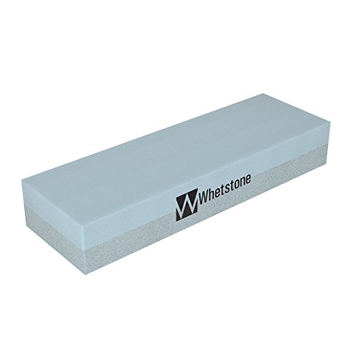 Whetstone Cutlery Sided, Gray Knife Stone-Dual 400/1000 Grit Wet Block-Sharpens and Polishes Sharp Tools and Kitchen, Hunting, and Pocket Knives by Whetstone, 1-Pack, Limestone