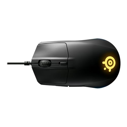 SteelSeries Rival 3 Gaming Mouse - 8,500 CPI TrueMove Core Optical Sensor - 6 Programmable Buttons - Split Trigger Buttons - Brilliant Prism RGB Lighting, Ergonomic, Black