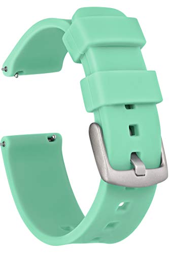 GadgetWraps 20mm Gizmo Watch Silicone Watch Band Strap with Quick Release Pins – Compatible with Gizmo Watch, Samsung, Pebble – 20mm Quick Release Watch Band (Mint Green, 20mm)