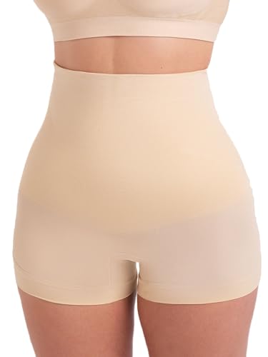 SHAPERMINT High Compression Shapewear for Women Tummy Control - Boy Shorts for Women, Under Shorts for Dresses Nude