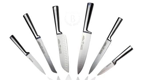 Bianco Instruments Cucina Napoli 6 Piece Stainless Professional Knife Set