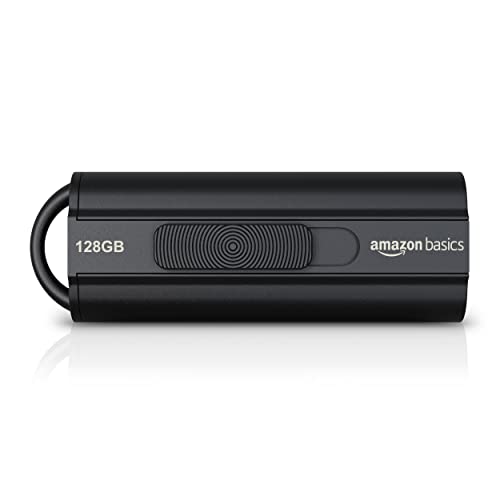 Amazon Basics 128 gb Ultra Fast USB 3.1 Flash Drive, Black