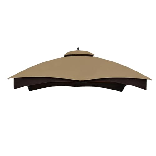 Eurmax USA High Performance Replacement Canopy Top for Lowe's Allen Roth Heavy Duty Gazebo Roof Gazebo Top with Air Vent 10X12 Gazebo Cover #GF-12S004B-1, Replacement Top Only (Khaki)