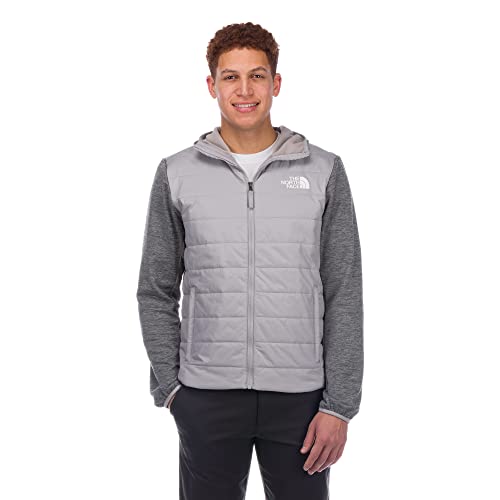 THE NORTH FACE Men's Flare Hybrid Full Zip Hoodie, Meld Grey, Large