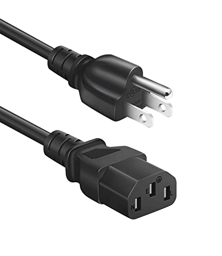 AC Power Cord Compatible with Horizon Fitness Treadmills Ellipticals, Universal 3 Prong Treadmill Power Cable Replacement 6Ft
