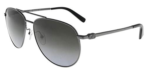 Salvatore Ferragamo Aviator Sunglasses SF157S 069 Ruthenium/Black 60mm 157