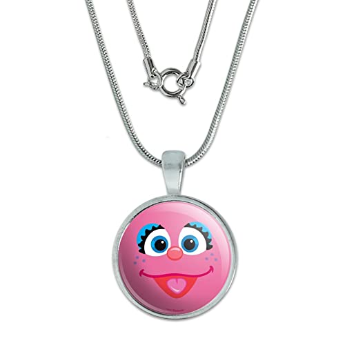 GRAPHICS & MORE Sesame Street Abby Cadabby 0.75' Pendant with Sterling Silver Plated Chain