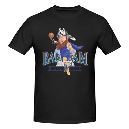 Action Rapper Bronson Singer T Shirt Casual Graphic Tee Cotton Round Neckline Short Sleeve Tshirt Black Xx-Large