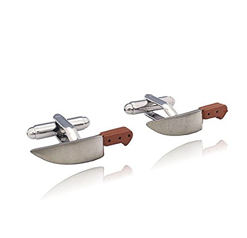 Cuff-Daddy Chef Knife Food Foodie Restaurant Culinary Cufflinks with Presentation Box