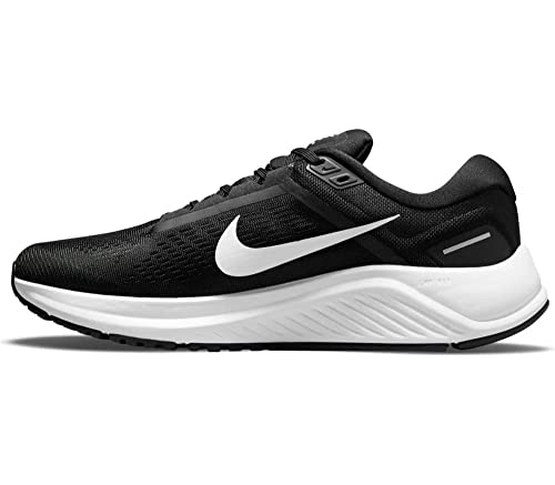 NIKE Air Zoom Structure 24 Men's Trainers Sneakers Road Running Shoes DA8535 (Black/White 001), Black White, 10