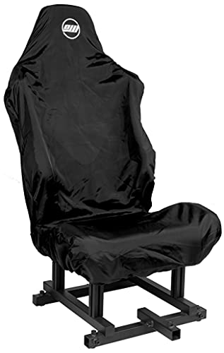 OpenWheeler Racing Seat Cover, Black. Seat Upholstery Protector. Flight and Sim Racing Cockpit Seat Cover.