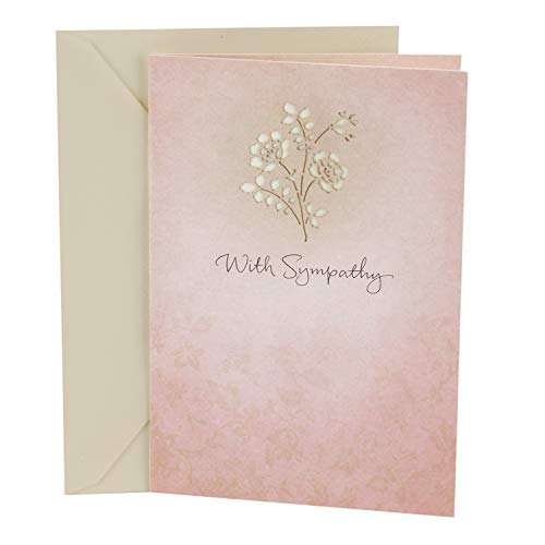 Hallmark Sympathy Greeting Card (Laser Flower)