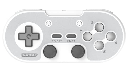 Retro-Bit Legacy 16 Wireless 2.4GHz Controller for SNES, Switch, PC, MacOS, RetroPie, Raspberry Pi and Other USB Devices (Classsic Gray)