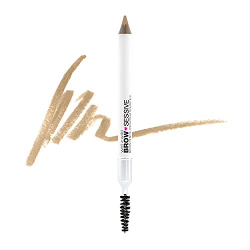 wet n wild Brow-Sessive Brow Pencil, Ultra-Precise Dual Ended Spoolie Brush for Perfect Buidlable Blendable Shaping, Natural Lasting Shades for Every Brow, Cruelty-Free & Vegan - Taupe(Packaged)