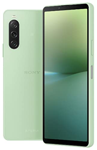 Sony Xperia 10 V XQ-DC72 5G Dual 128GB ROM 8GB RAM Factory Unlocked (GSM Only | No CDMA - not Compatible with Verizon/Sprint) Smartphone Global Model Mobile Cell Phone - Green