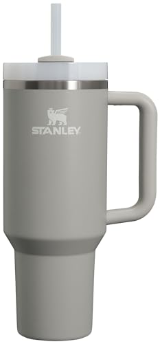 Stanley Quencher H2.0 FlowState Stainless Steel Vacuum Insulated Tumbler with Lid and Straw for Water, Iced Tea or Coffee, Smoothie and More, Ash, 40oz