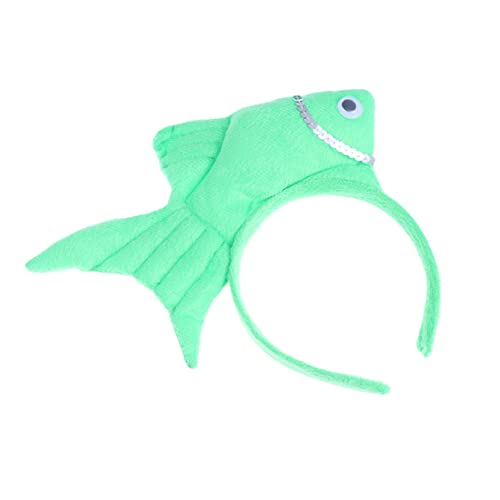 Homoyoyo Goldfish Hair Band Goldfish Headband Christmas Headpiece Coastal Headbands Blue Scrunchies Animals Ears Headbands Animal Cosplay Headband Xmas Green Scrunchies Halloween Set Child