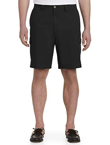 Harbor Bay by DXL Men's Big and Tall Continuous Comfort Cargo Shorts Black x