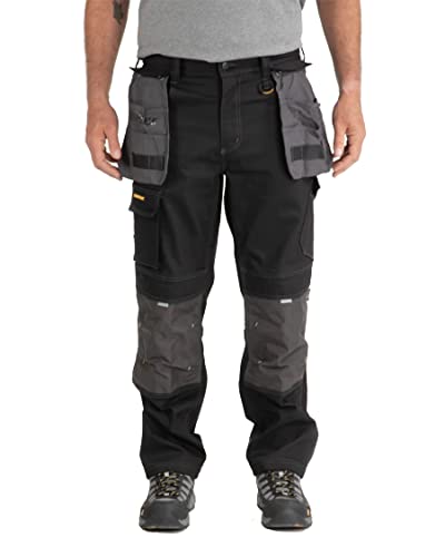 Caterpillar Men's H2O Defender Pant (Regular and Big & Tall Sizes), Black/Graphite, 34W x 32L