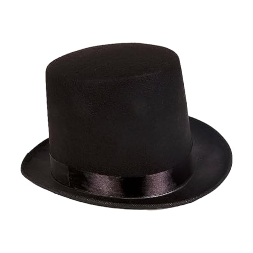 Kangaroo Black Stovepipe Hat - Perfect Ringmaster, Vampire, Abraham Lincoln Costume Hat for Kids, Men, Women