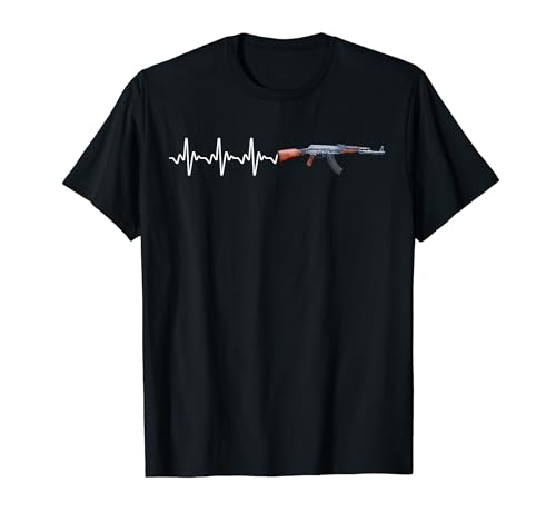 Heartbeat Weapon of choice AK47 Weaponry, Toy guns Gun T-Shirt